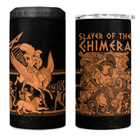 Bellerophon Vs Chimera Greek Mythology 4 in 1 Can Cooler Tumbler Ancient Greek Heroic