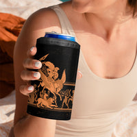 Bellerophon Vs Chimera Greek Mythology 4 in 1 Can Cooler Tumbler Ancient Greek Heroic