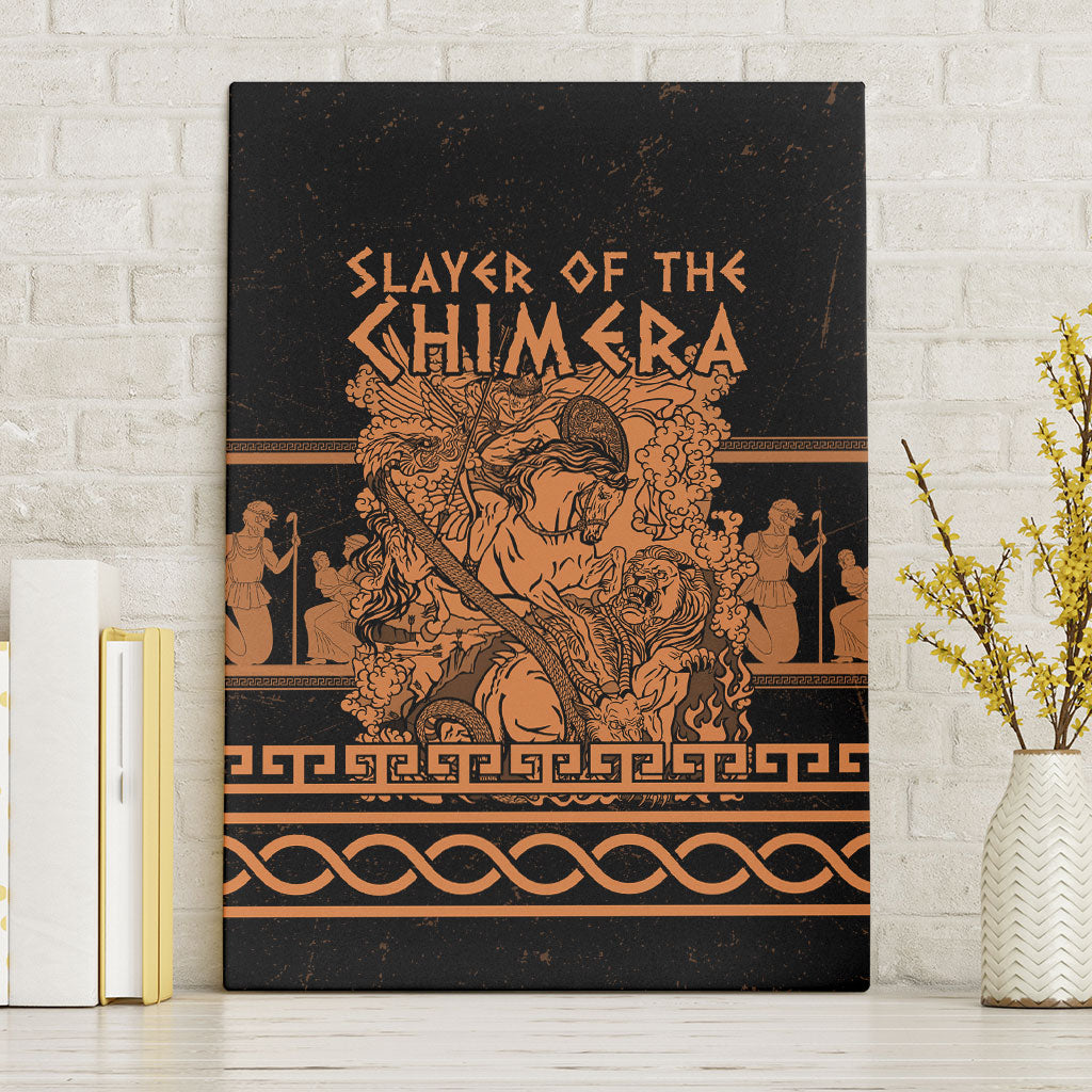 Bellerophon Vs Chimera Greek Mythology Canvas Wall Art Ancient Greek Heroic