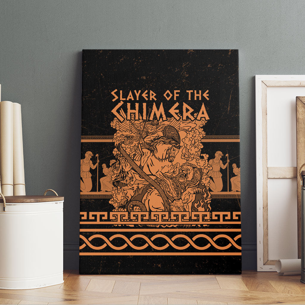 Bellerophon Vs Chimera Greek Mythology Canvas Wall Art Ancient Greek Heroic