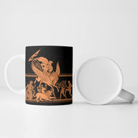 Bellerophon Vs Chimera Greek Mythology Ceramic Mug Ancient Greek Heroic