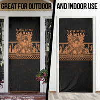 Bellerophon Vs Chimera Greek Mythology Door Cover Ancient Greek Heroic