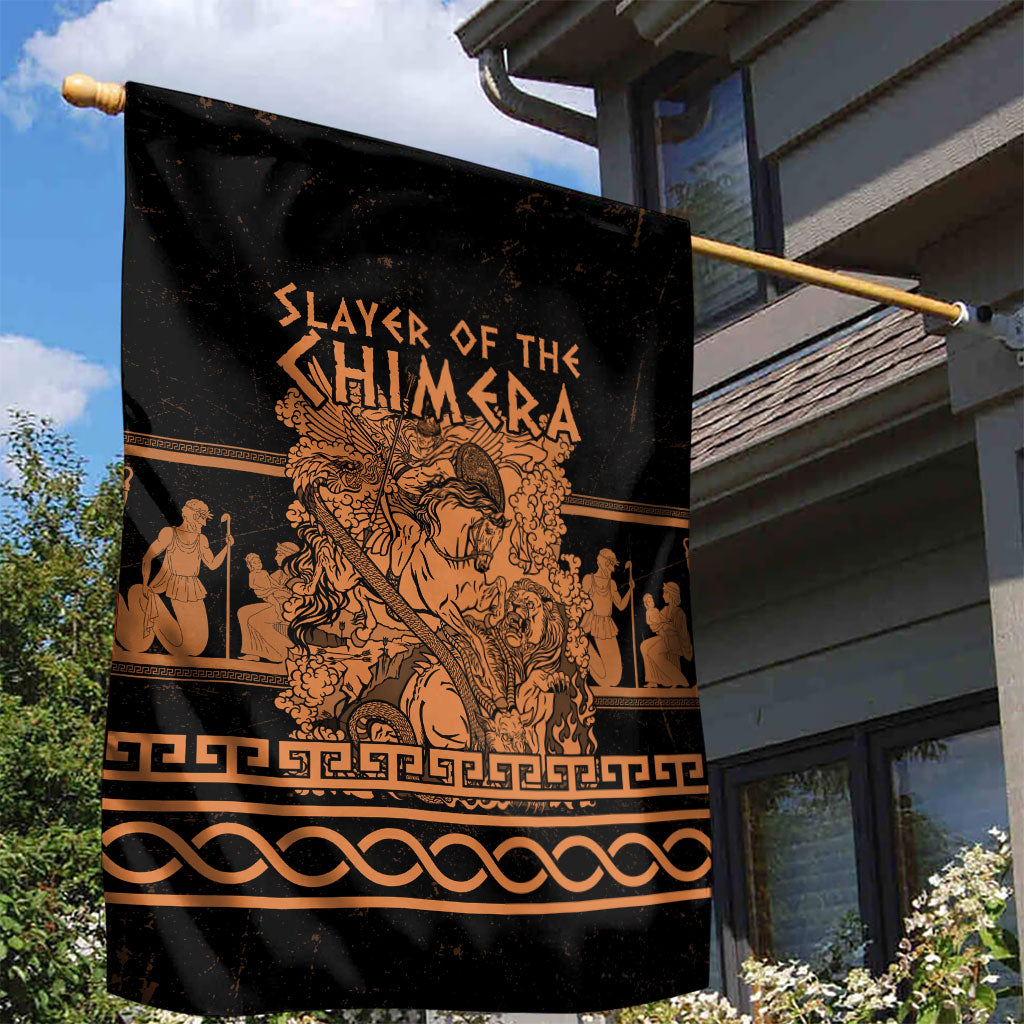 Bellerophon Vs Chimera Greek Mythology Garden Flag Ancient Greek Heroic