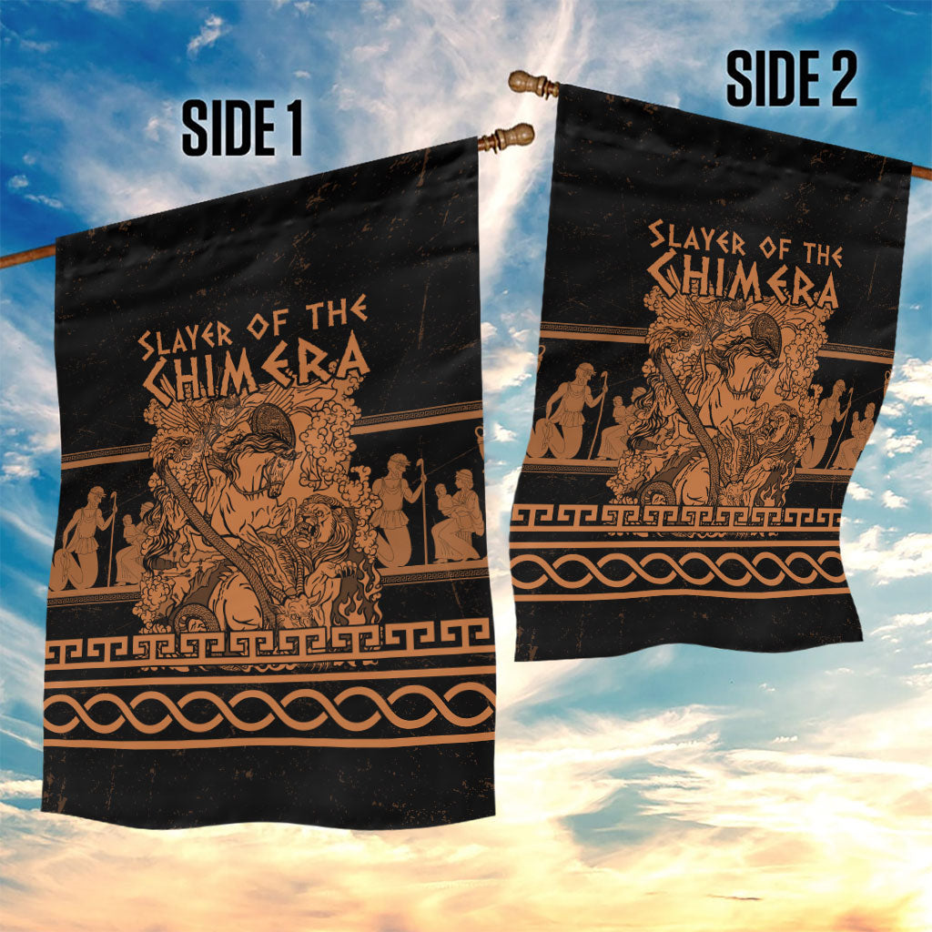 Bellerophon Vs Chimera Greek Mythology Garden Flag Ancient Greek Heroic
