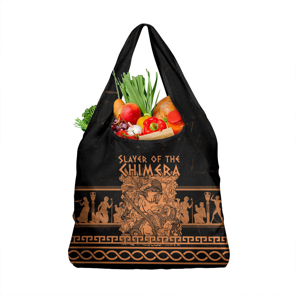 Bellerophon Vs Chimera Greek Mythology Grocery Bag Ancient Greek Heroic