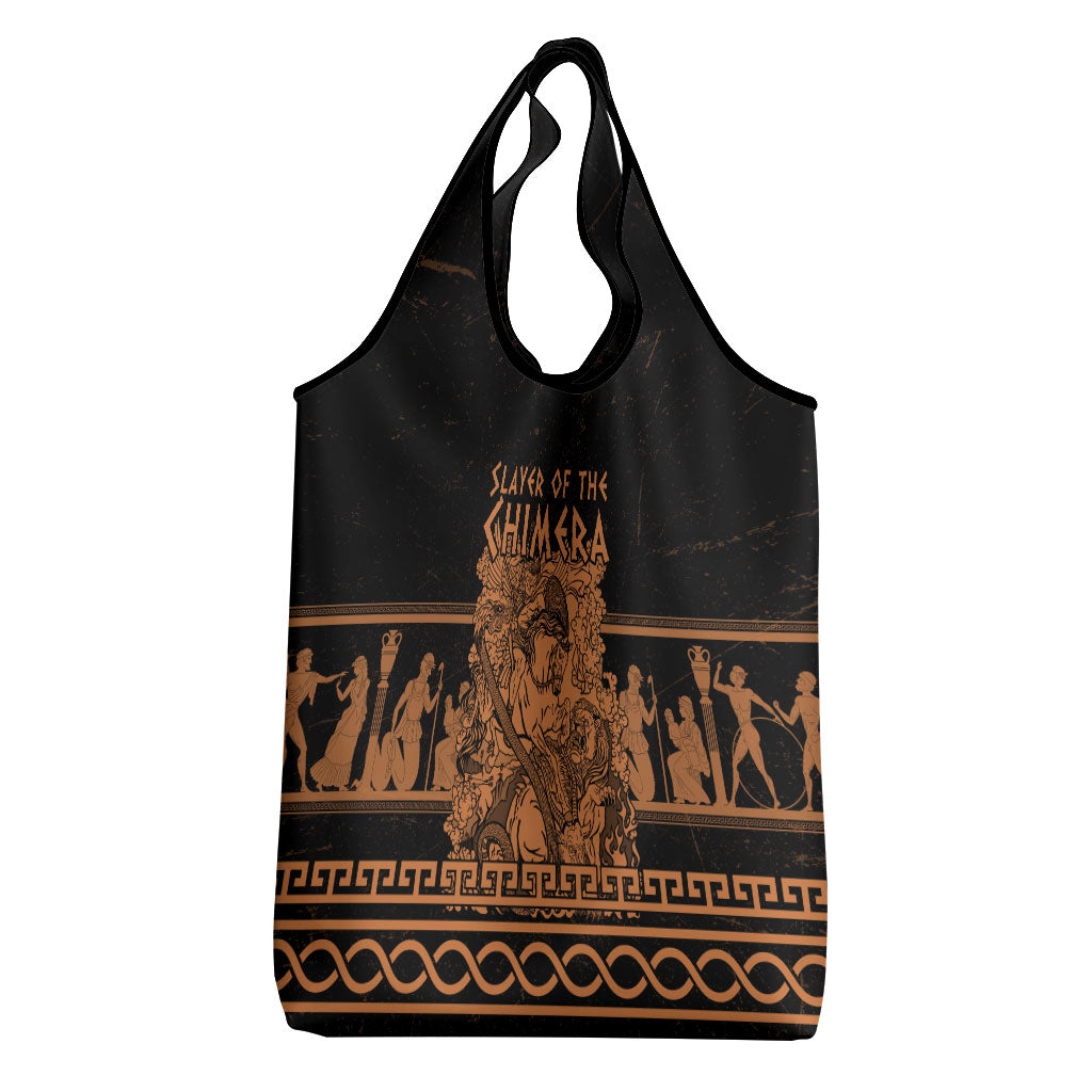 Bellerophon Vs Chimera Greek Mythology Grocery Bag Ancient Greek Heroic