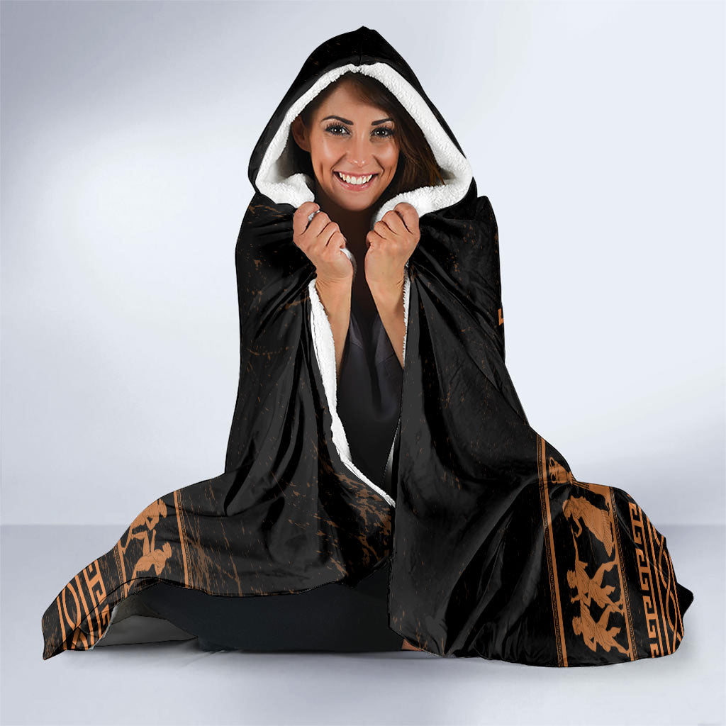 Bellerophon Vs Chimera Greek Mythology Hooded Blanket Ancient Greek Heroic
