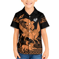 Bellerophon Vs Chimera Greek Mythology Kid Hawaiian Shirt Ancient Greek Heroic