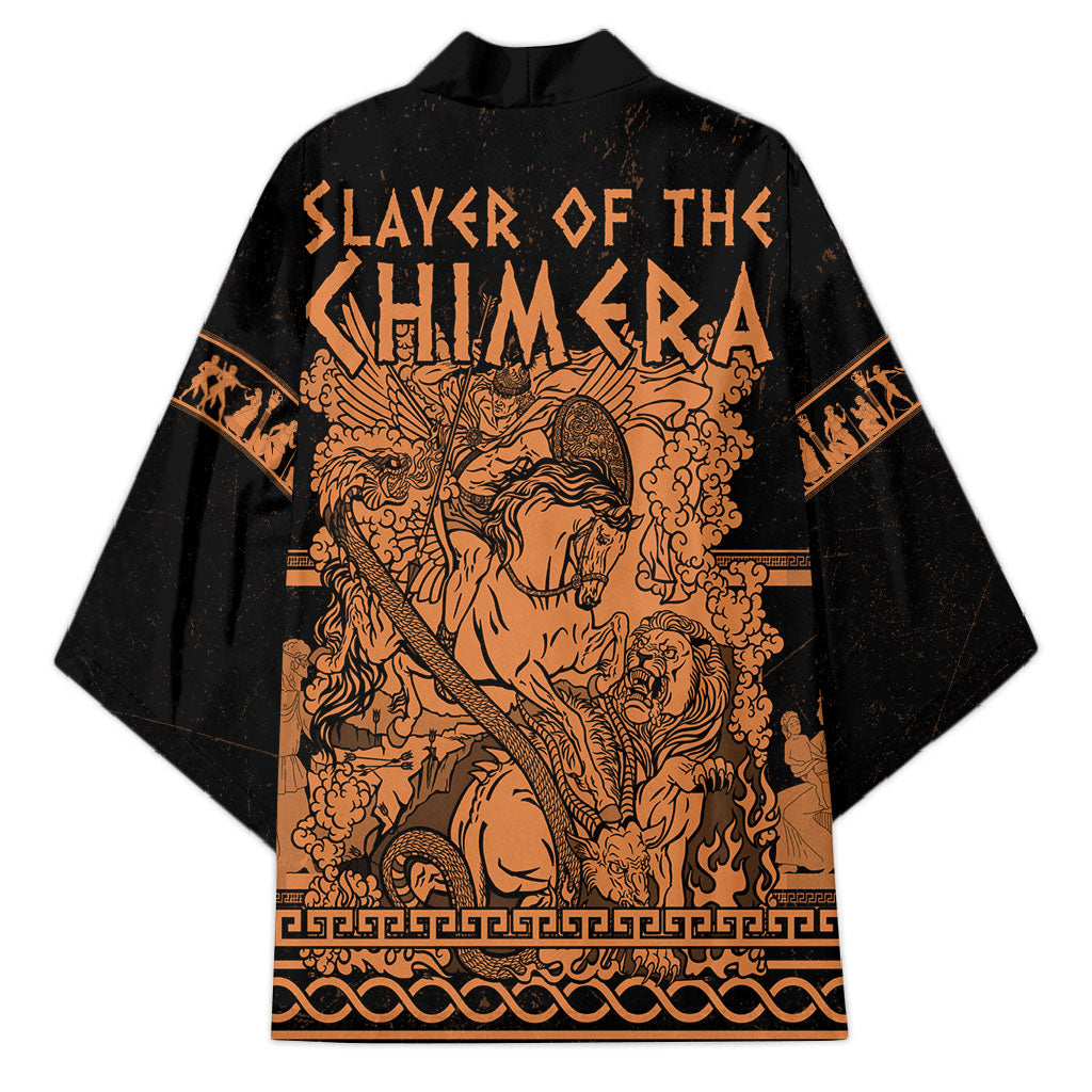 Bellerophon Vs Chimera Greek Mythology Kimono Ancient Greek Heroic