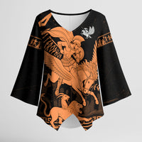 Bellerophon Vs Chimera Greek Mythology Kimono Sleeve Blouse Ancient Greek Heroic