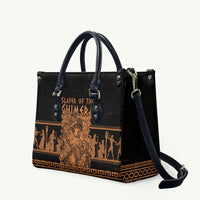 Bellerophon Vs Chimera Greek Mythology Leather Bag Ancient Greek Heroic
