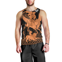 Bellerophon Vs Chimera Greek Mythology Men Tank Top Ancient Greek Heroic