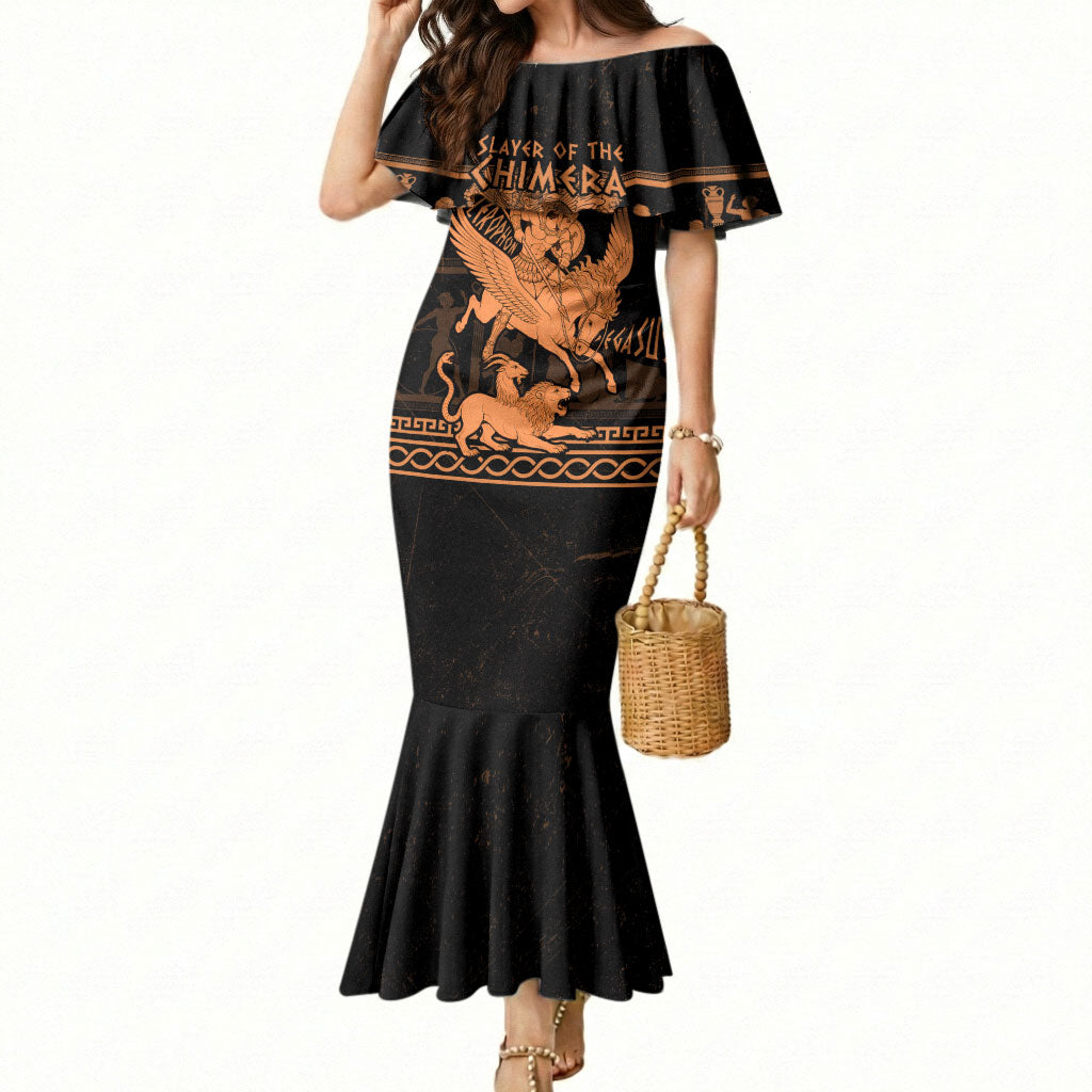 Bellerophon Vs Chimera Greek Mythology Mermaid Dress Ancient Greek Heroic