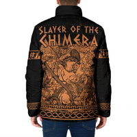Bellerophon Vs Chimera Greek Mythology Padded Jacket Ancient Greek Heroic