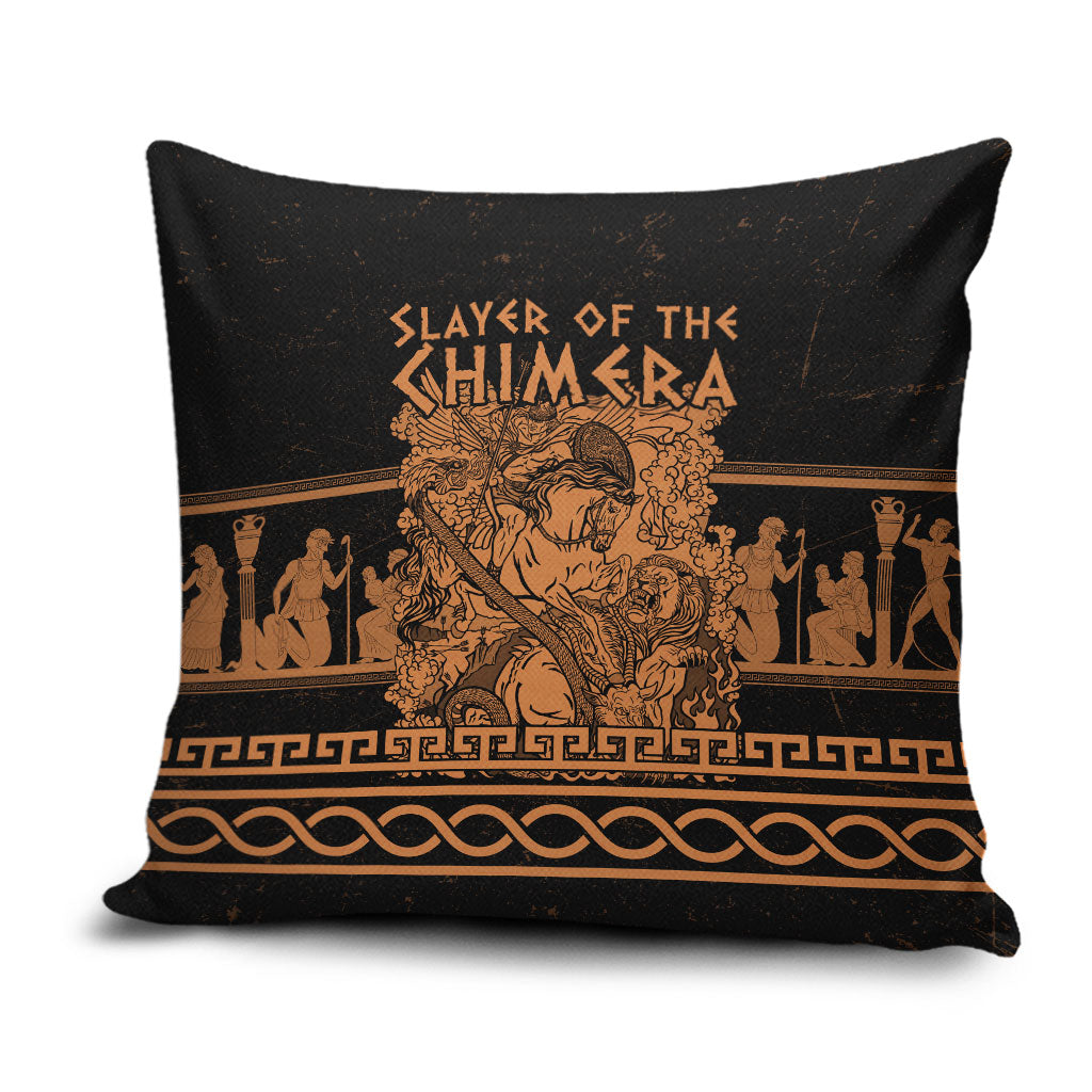 Bellerophon Vs Chimera Greek Mythology Pillow Cover Ancient Greek Heroic