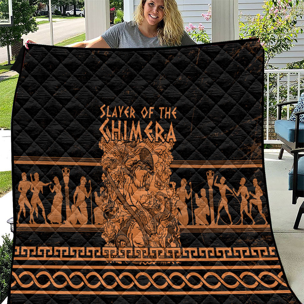 Bellerophon Vs Chimera Greek Mythology Quilt Ancient Greek Heroic