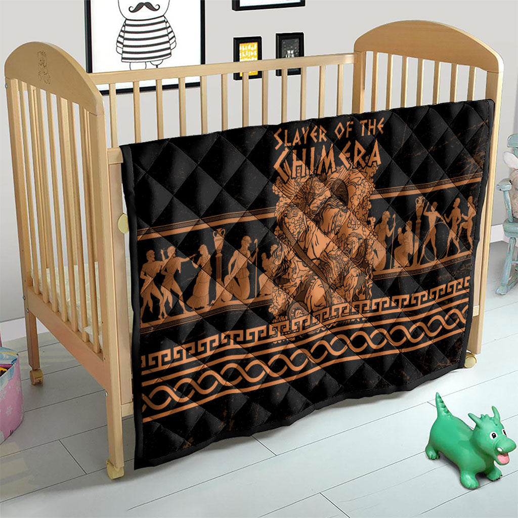 Bellerophon Vs Chimera Greek Mythology Quilt Ancient Greek Heroic