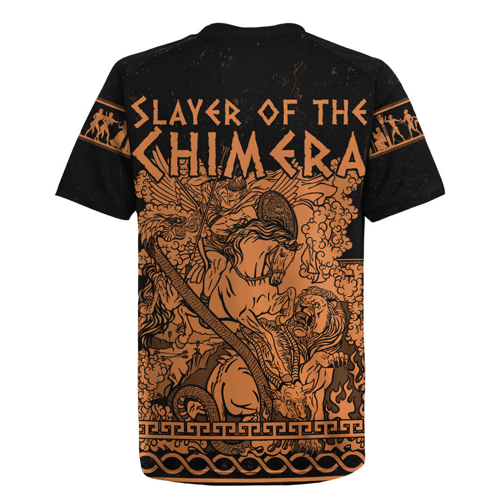Bellerophon Vs Chimera Greek Mythology Rugby Jersey Ancient Greek Heroic