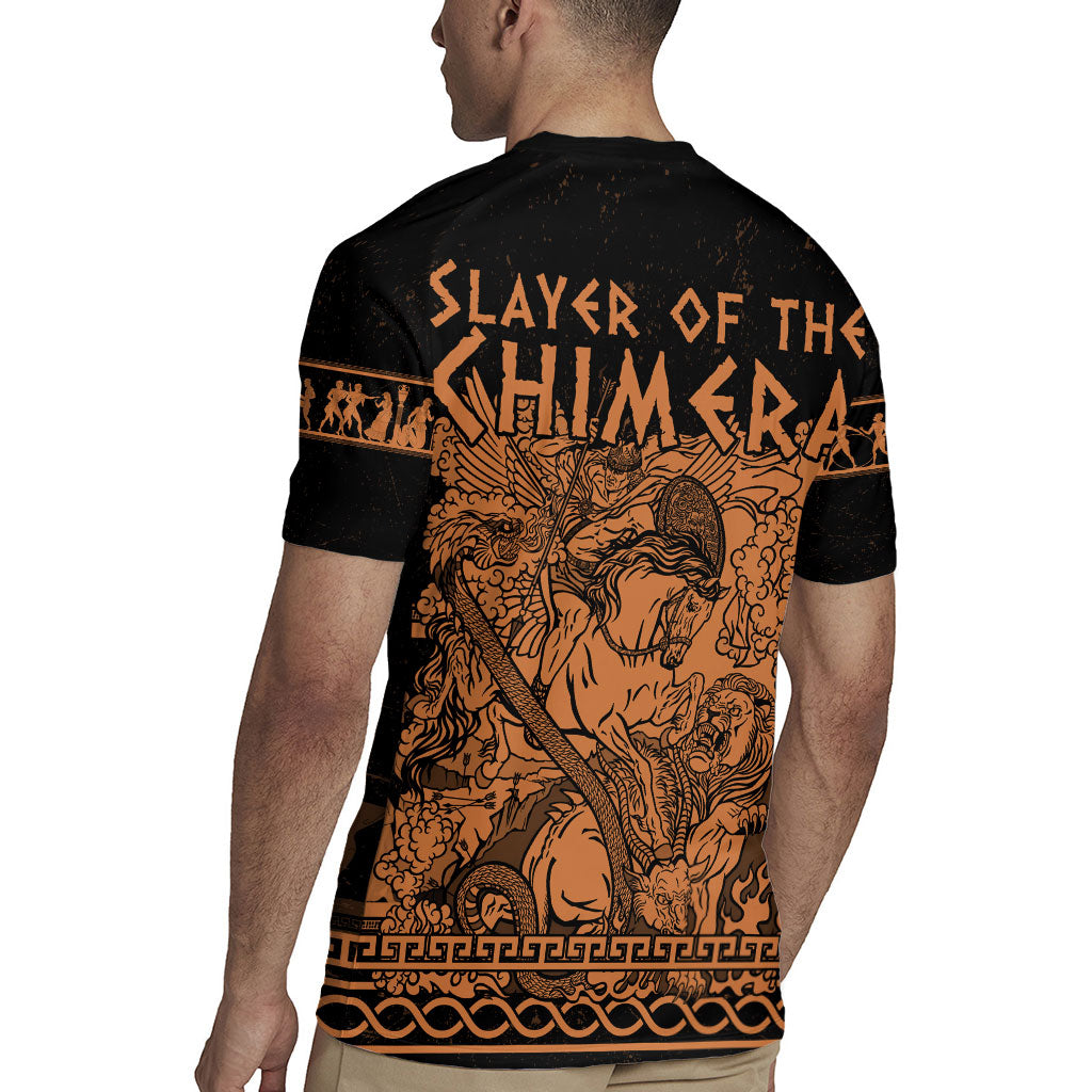 Bellerophon Vs Chimera Greek Mythology Rugby Jersey Ancient Greek Heroic