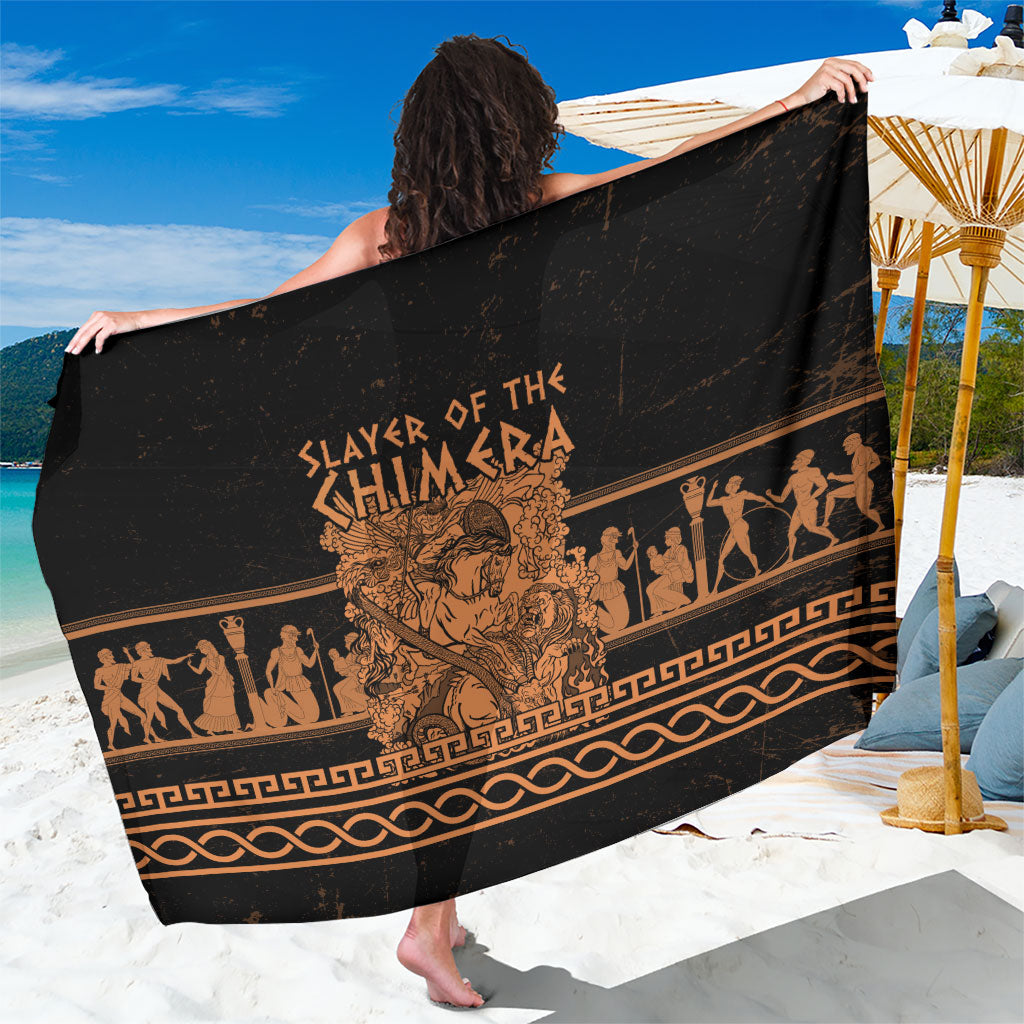 Bellerophon Vs Chimera Greek Mythology Sarong Ancient Greek Heroic