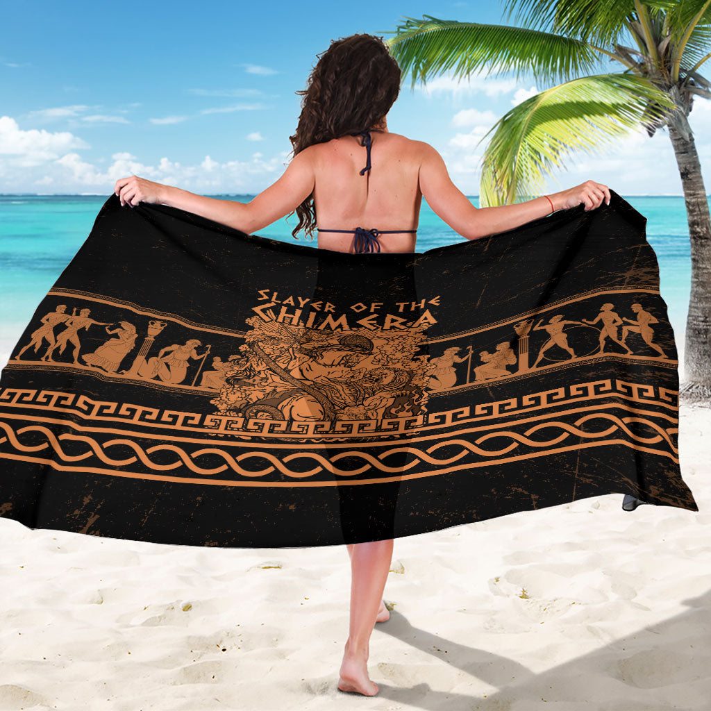 Bellerophon Vs Chimera Greek Mythology Sarong Ancient Greek Heroic