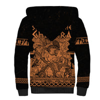 Bellerophon Vs Chimera Greek Mythology Sherpa Hoodie Ancient Greek Heroic