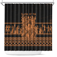 Bellerophon Vs Chimera Greek Mythology Shower Curtain Ancient Greek Heroic