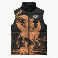 Bellerophon Vs Chimera Greek Mythology Sleeveless Puffer Jacket Ancient Greek Heroic