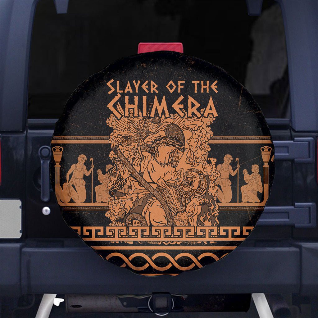 Bellerophon Vs Chimera Greek Mythology Spare Tire Cover Ancient Greek Heroic