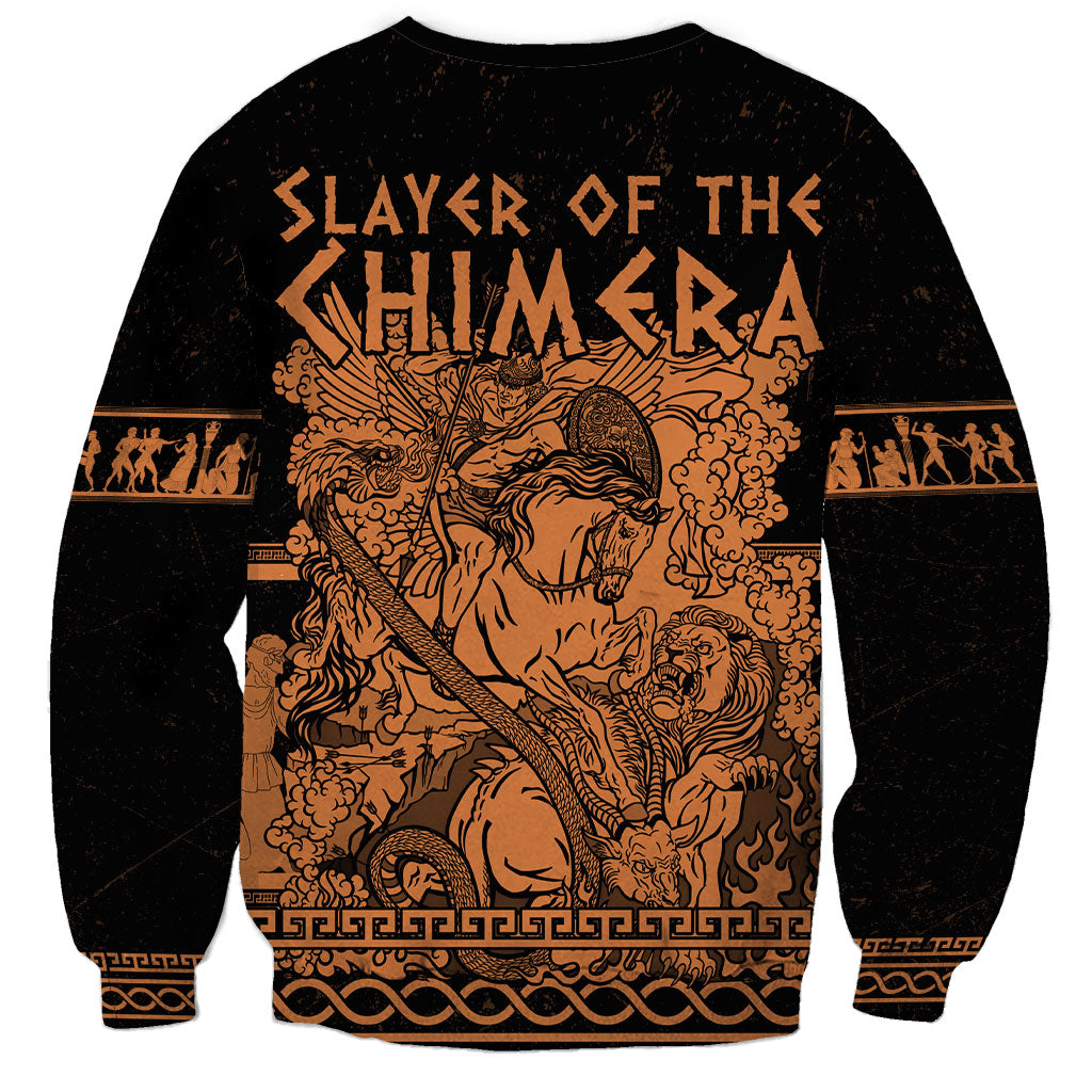 Bellerophon Vs Chimera Greek Mythology Sweatshirt Ancient Greek Heroic