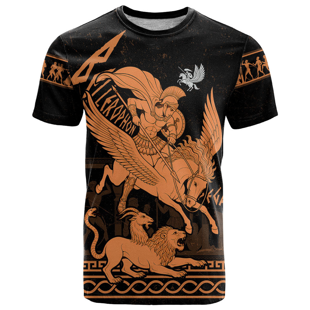 Bellerophon Vs Chimera Greek Mythology T Shirt Ancient Greek Heroic