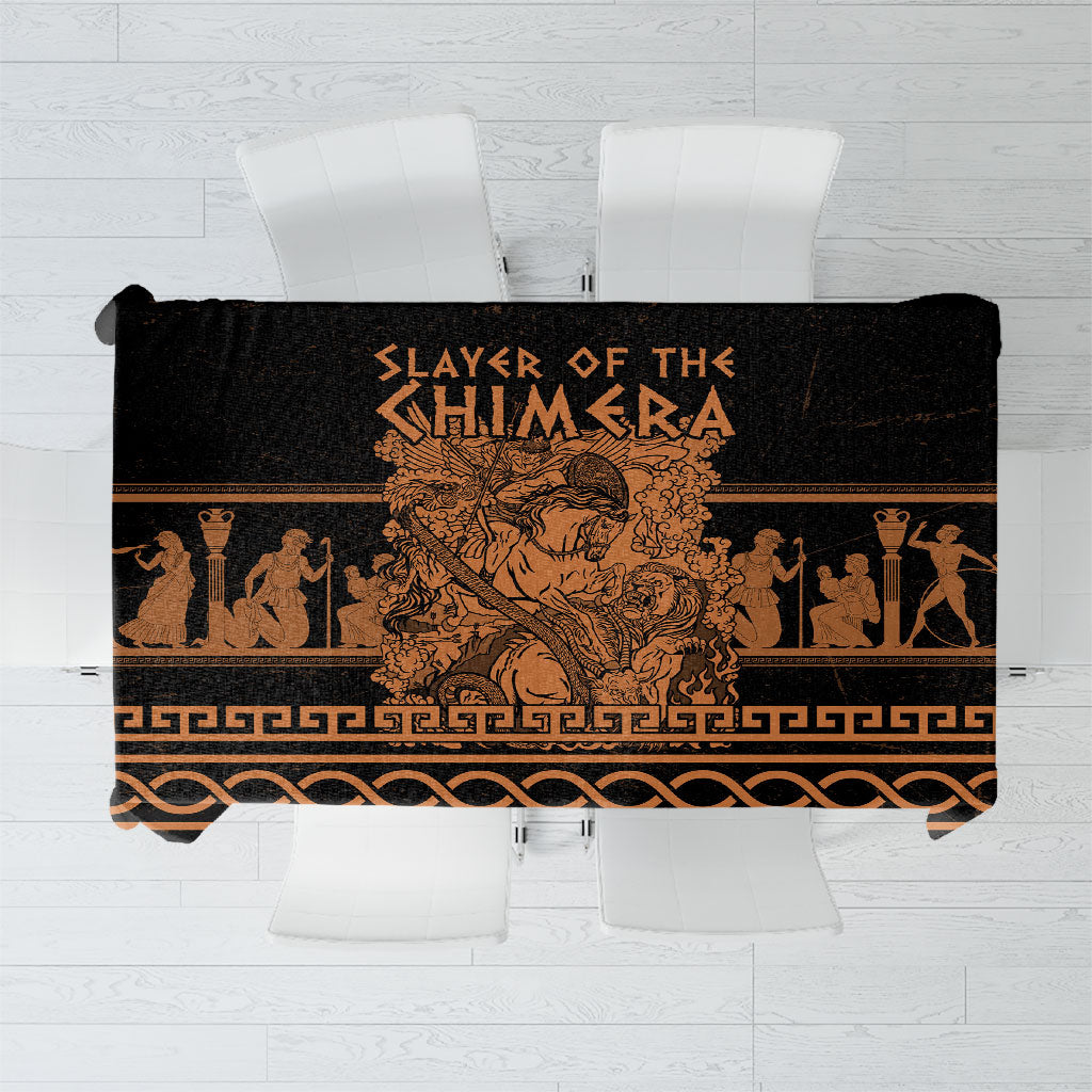 Bellerophon Vs Chimera Greek Mythology Tablecloth Ancient Greek Heroic