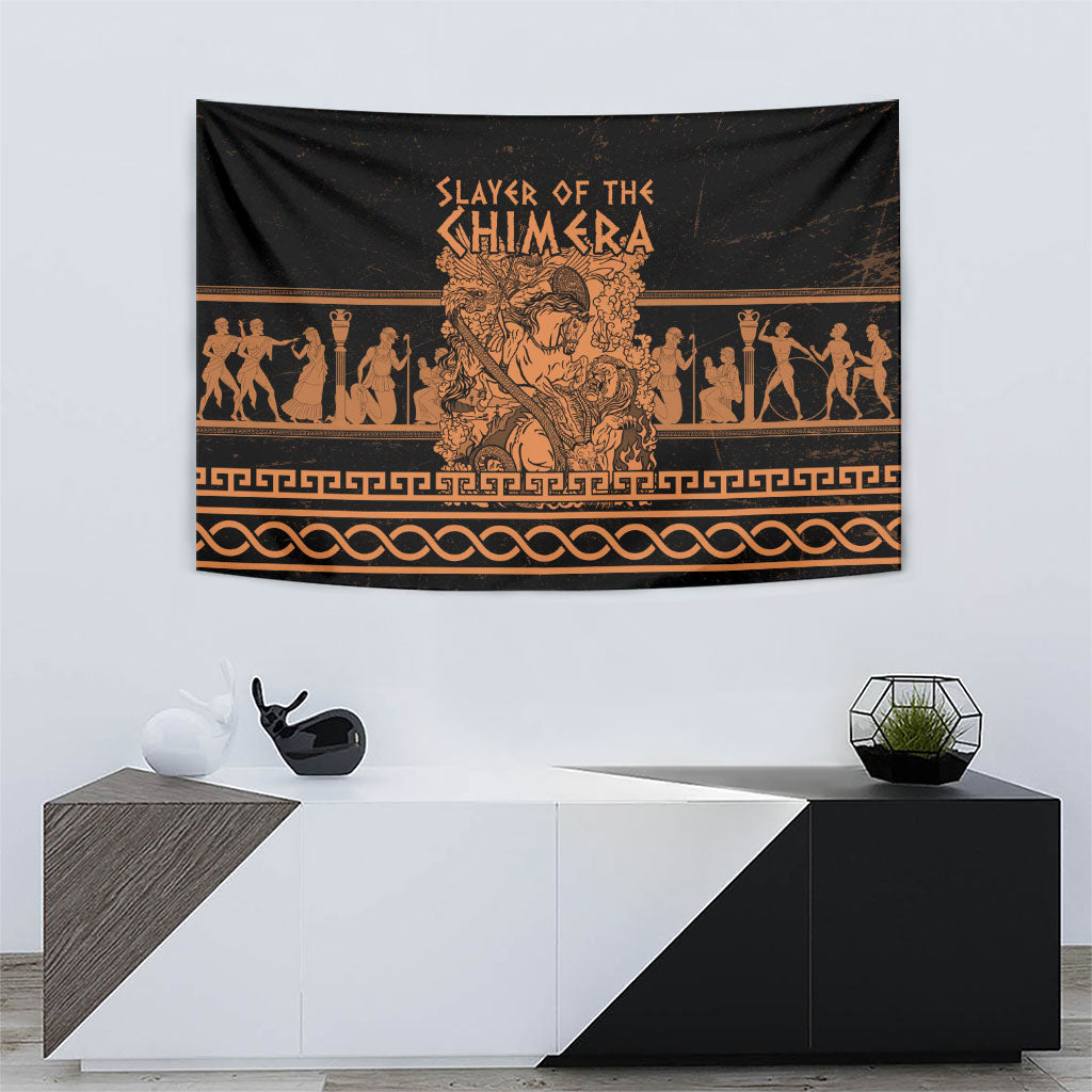 Bellerophon Vs Chimera Greek Mythology Tapestry Ancient Greek Heroic