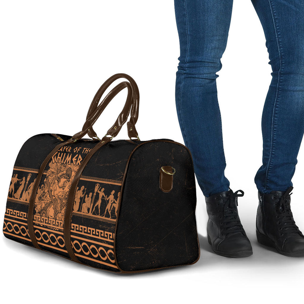 Bellerophon Vs Chimera Greek Mythology Travel Bag Ancient Greek Heroic