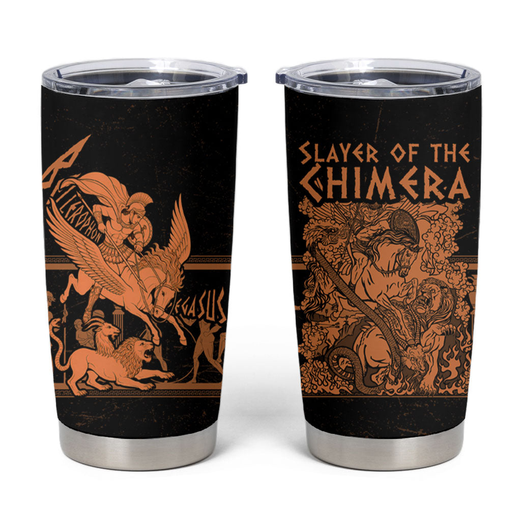 Bellerophon Vs Chimera Greek Mythology Tumbler Cup Ancient Greek Heroic