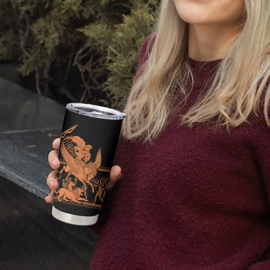 Bellerophon Vs Chimera Greek Mythology Tumbler Cup Ancient Greek Heroic