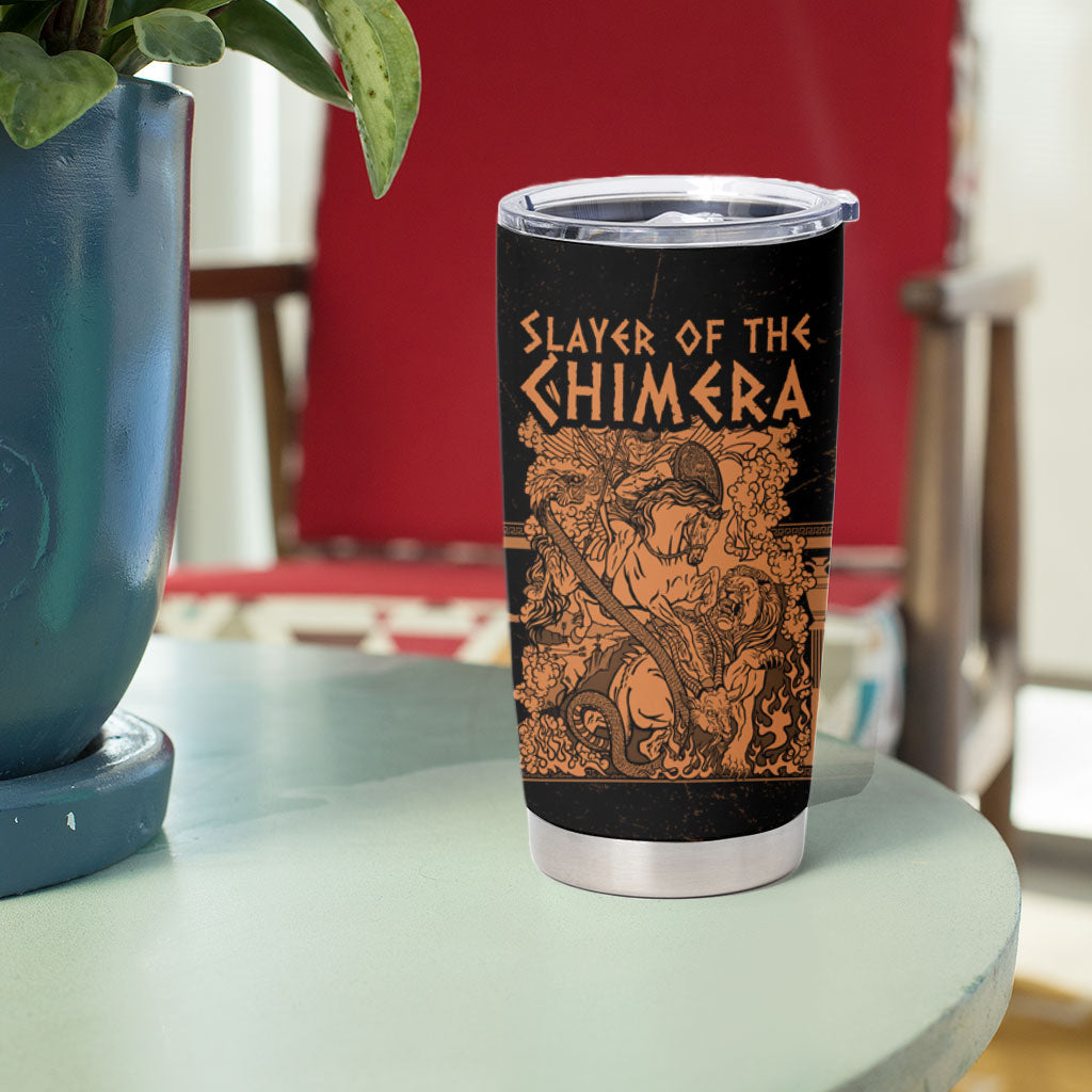 Bellerophon Vs Chimera Greek Mythology Tumbler Cup Ancient Greek Heroic