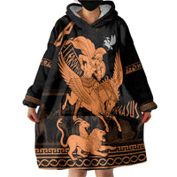 Bellerophon Vs Chimera Greek Mythology Wearable Blanket Hoodie Ancient Greek Heroic