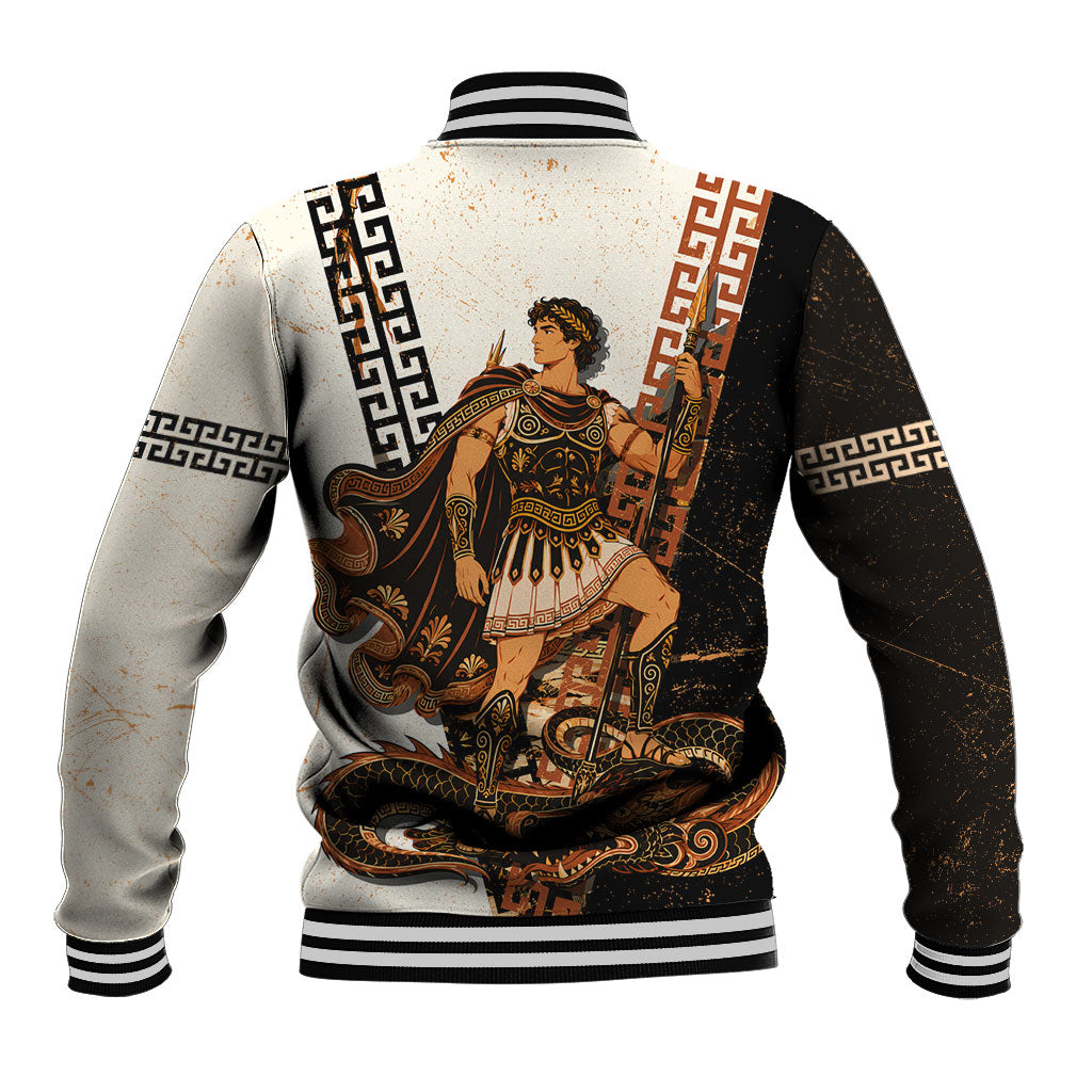 Cadmus Greek Mythology Dragon Slayer Baseball Jacket Spartan Warrior Epic Battle Vintage Grunge