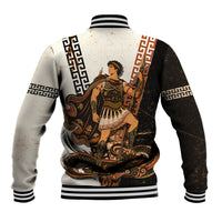 Cadmus Greek Mythology Dragon Slayer Baseball Jacket Spartan Warrior Epic Battle Vintage Grunge