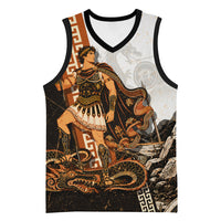 Cadmus Greek Mythology Dragon Slayer Basketball Jersey Spartan Warrior Epic Battle Vintage Grunge