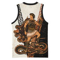 Cadmus Greek Mythology Dragon Slayer Basketball Jersey Spartan Warrior Epic Battle Vintage Grunge
