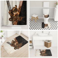 Cadmus Greek Mythology Dragon Slayer Bathroom Set Spartan Warrior Epic Battle Vintage Grunge