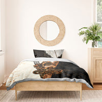 Cadmus Greek Mythology Dragon Slayer Bedding Set Spartan Warrior Epic Battle Vintage Grunge