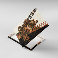 Cadmus Greek Mythology Dragon Slayer Canvas Wall Art Spartan Warrior Epic Battle Vintage Grunge