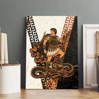 Cadmus Greek Mythology Dragon Slayer Canvas Wall Art Spartan Warrior Epic Battle Vintage Grunge