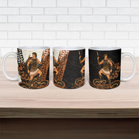 Cadmus Greek Mythology Dragon Slayer Ceramic Mug Spartan Warrior Epic Battle Vintage Grunge