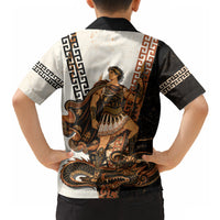 Cadmus Greek Mythology Dragon Slayer Hawaiian Shirt Spartan Warrior Epic Battle Vintage Grunge