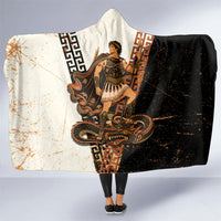 Cadmus Greek Mythology Dragon Slayer Hooded Blanket Spartan Warrior Epic Battle Vintage Grunge