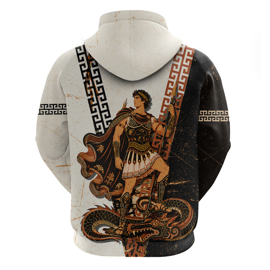 Cadmus Greek Mythology Dragon Slayer Hoodie Spartan Warrior Epic Battle Vintage Grunge